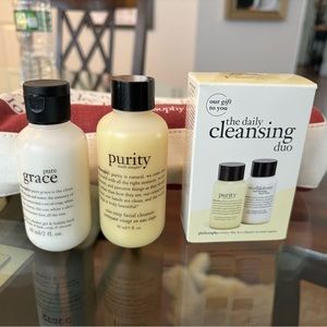 Philosophy 4 travel sizes & makeup bag